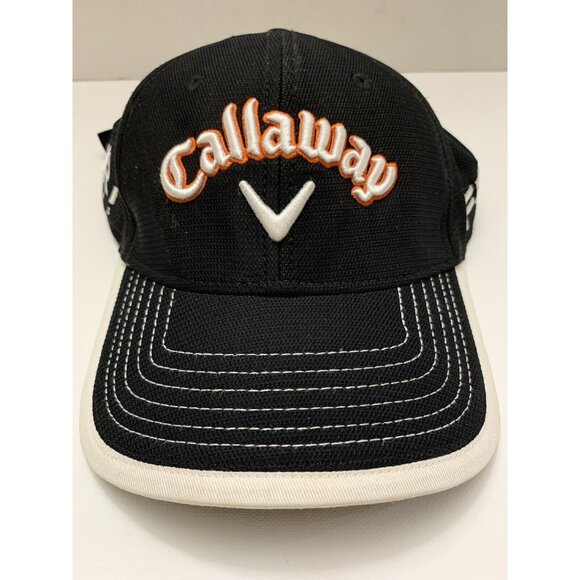 Callaway Golf Cap Hat Fusion Technology Touri Series Adjustable Black White - Picture 1 of 6